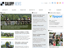 Tablet Screenshot of galopp-reporter.cz